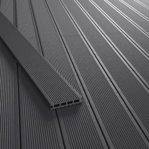 Kovalex WPC Terrassendiele, Steingrau, 2,6x14,5x300 cm. Wetterfest und pflegeleicht.