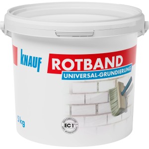Eimer Knauf Rotband Universalgrundierung 5 kg für mineralische Untergründe.