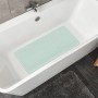 Helle, rechteckige Kleine Wolke Wanneneinlage Ruby in Opal in einer weißen Badewanne.