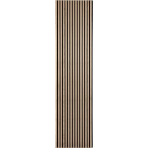 ECON Akustikpaneel Eiche 240 cm x 60 cm x 1,8 cm MDF Schwarz
