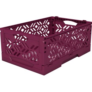 Klappbox Mini in Brombeer, 3,1 l, ideal zur Aufbewahrung und platzsparend verstaubar.