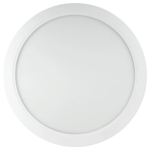 Weißes, rundes E2 Elektro Einbaupanel Style R 300 CCT, 24 W, Ø 30 cm, für Deckenleuchten.