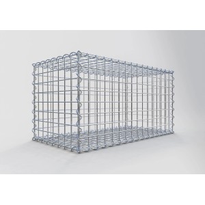 Gabiona Gabionenkorb, 40x80x40 cm, Maschenweite 5x5 cm, Drahtkorb für Einfassungen und Mauersysteme.