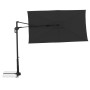 Rechteckiger, anthrazitfarbener Doppler Balkonschirm Active Green Edition, 240x135 cm, mit 6 Streben.