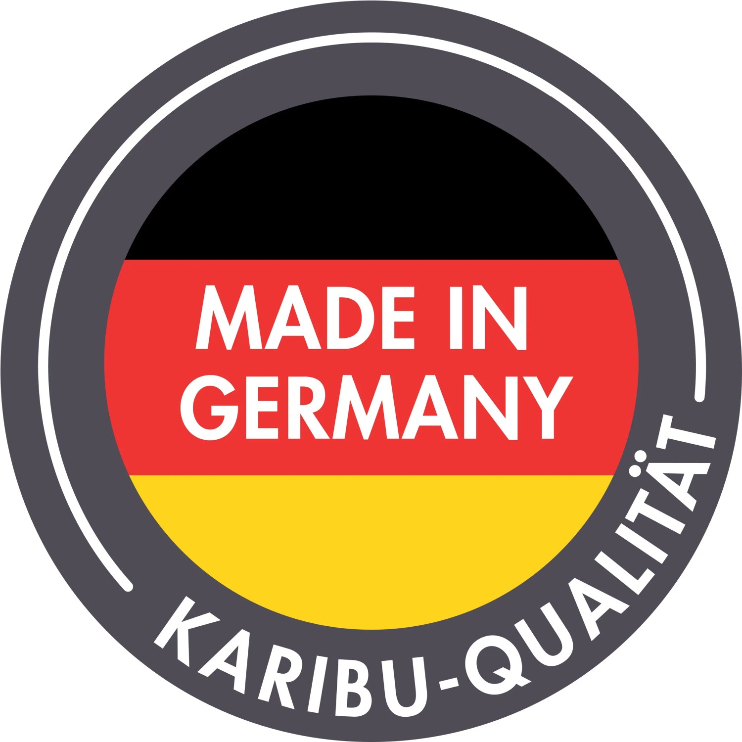 Karibu Qualitätssiegel: Made in Germany für Gartenhaus Set Ernesto A.