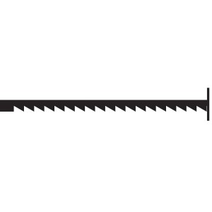 Proxxon Laubsägeblatt für Eisen, Normalverzahnt, 36 Zähne, Detailansicht.