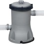 Bestway Filterpumpe für Fast Set Pool, grau, mit Schläuchen für Quick-Up Pools.