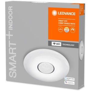Verpackung der Ledvance Smart+ WiFi Deckenleuchte Orbis Kite, dimmbar und tunable white.