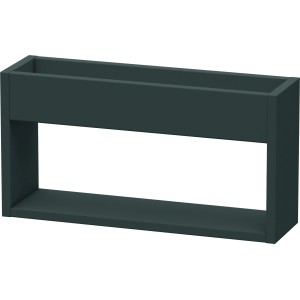 Duravit Ketho Wandregal, 50 cm, Graphit-Matt: Modernes Badregal mit zwei Ablageflächen.