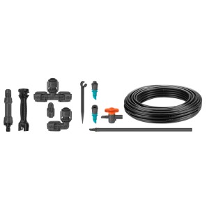 Gardena Tropfbewässerungs-Set für Gemüse- und Blumenbeete (40 m²) mit Zubehör.