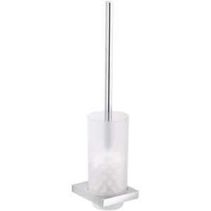 Keuco Edition 11 WC-Bürstengarnitur, verchromt mit Echtkristall-Einsatz für leichte Reinigung.