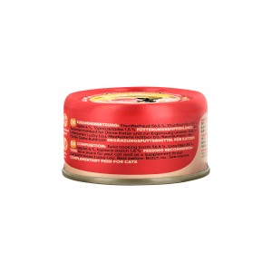 Lucky Lou Katzen-Nassfutter Thunfisch Apfel, 70g Dose. Ergänzungsfutter für Katzen.