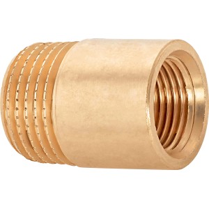 Gewinde-Reduzierstück aus Rotguss, 21 mm x 14,9 mm, für Gewindefittings.