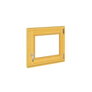 Roro Holzfenster Fichte 68 cm x 58 cm DIN R