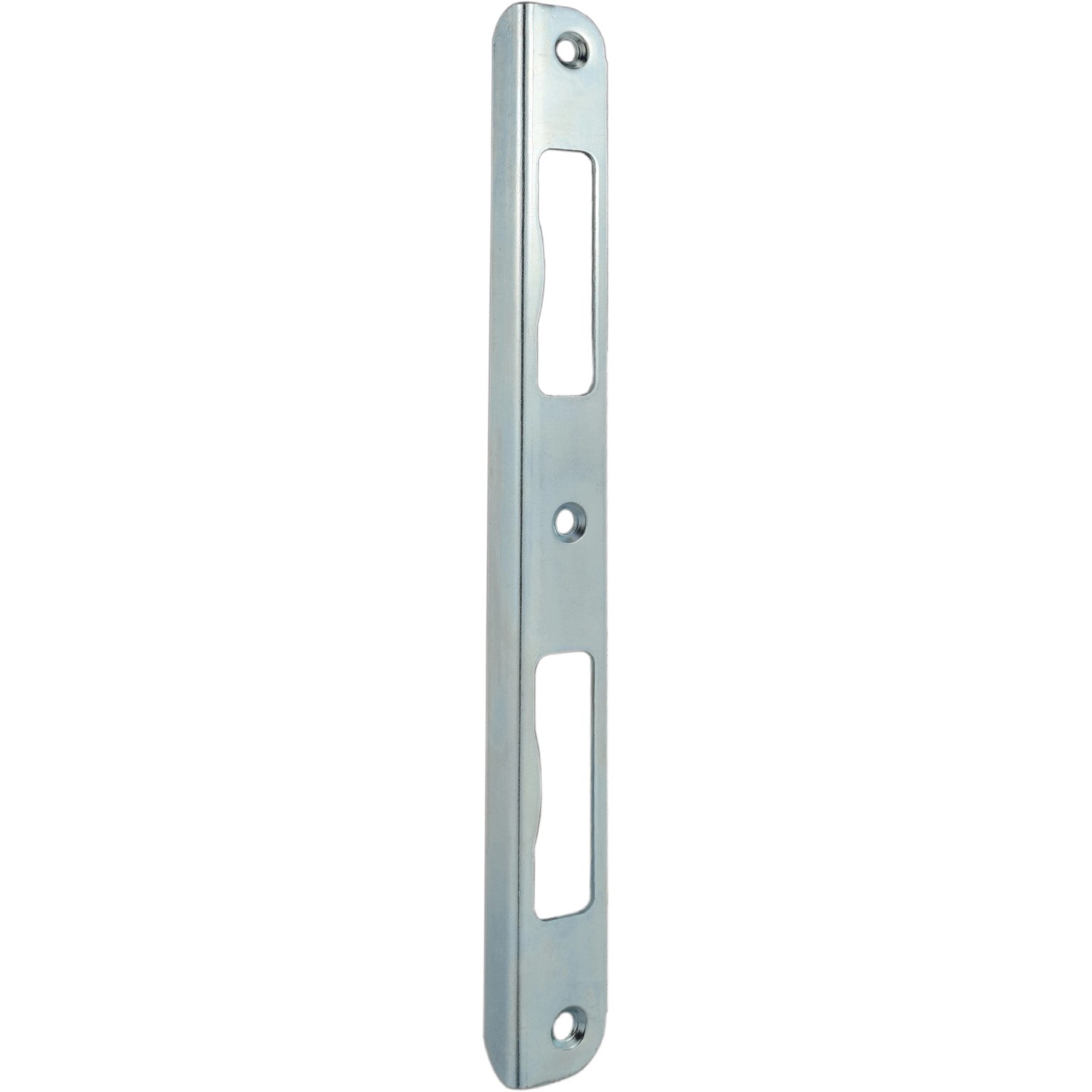 Bever Winkelschließblech, rund, 210x20x10mm, für Türschlösser und Türtechnik.