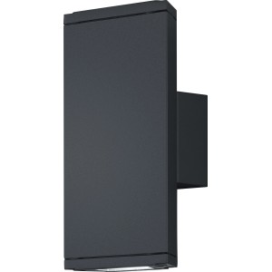 Moderne Trio LED-Außenwandleuchte Colorado in Anthrazit matt für Fassadenbeleuchtung.