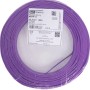 Violette Aderleitung H07V-U 1,5 mm² auf einer 100m Rolle. Ideal für Elektroinstallationen.
