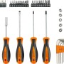 OBI Basic Schraubendreher- und Bits-Set, 52-teilig mit Schraubendrehern, Bits, Inbusschlüsseln und Stecknüssen.