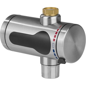 Maxxmee Edelstahl-Durchlauferhitzer Kompakt 3600 W für schnelles Warmwasser.