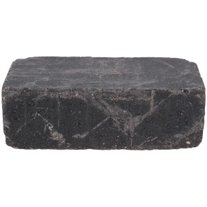 Mauer Antik gerumpelt Mauerstein Anthrazit 36x18x12 cm