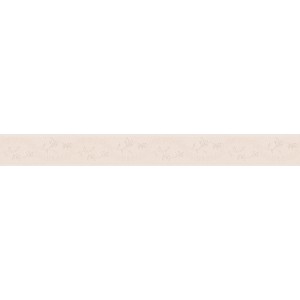 A.S. Création Bordüre mit Blumenranke in Beige und Weiß, selbstklebend.