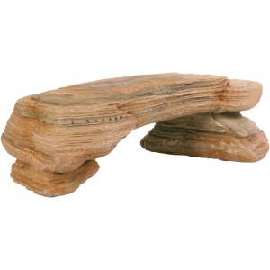 Trixie Felsplateau, 29 cm, Dekofigur für Aquarien, aus Polyesterharz.