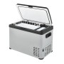 AEG Kompressor-Kühlbox KK 30, grau-schwarz, 30 Liter mit geöffnetem Deckel und herausnehmbarem Korb.