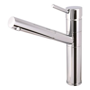 Sanitop-Wingenroth Küchenarmatur Barca, Einhebelmischer mit Geschirrbrause, Chrom.