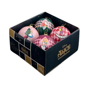 Disney Weihnachtskugel-Set Alice im Wunderland 4-teilig Ø 8,3 cm