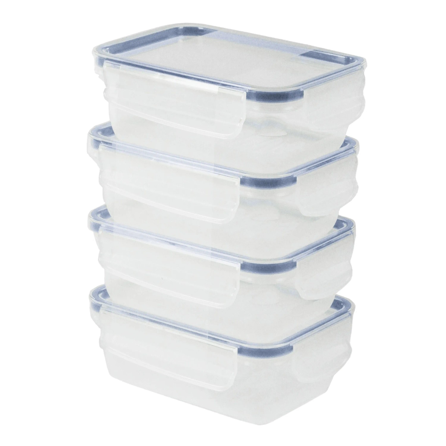 Rotho Kühlschrankdosen-Set Clic & Lock 4-teilig Blau 0,5 l kaufen bei OBI