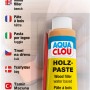 Clou Holzpaste Buche, 60g Tube, zum Ausbessern von Holzschäden im Innenbereich.