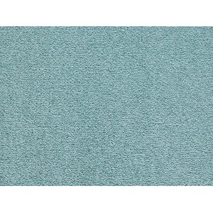 Türkiser Teppichboden Verona als Meterware, 400 cm breit, Nahaufnahme der Textur.