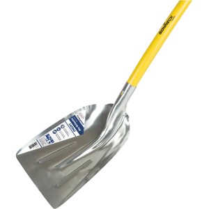 Sonneck Aluschaufel mit gelbem Stiel, 135 cm lang. Ideal für Gartenarbeiten.