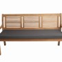 Anthrazitfarbenes Gartenbank Kissen 110x50 cm für 2-Sitzer Bänke.