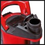 Detailaufnahme der Einhell GE-DP 6935 A ECO Schmutzwasserpumpe mit Schlauchanschluss.