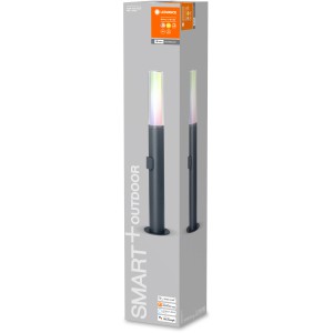 Verpackung der Ledvance Smart+ Flare Multicolor LED-Außenleuchte, 60 cm Standleuchte.