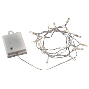 Konstsmide LED Lichterkette mit 80 warmweißen LEDs und weißem Kabel für innen und außen.