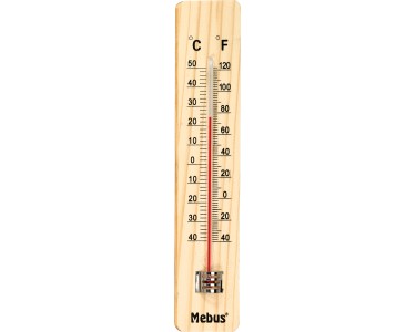 Mebus Zimmerthermometer Holz Rot kaufen bei OBI