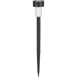 Schwarzer Solar-LED-Gartenspieß, 8er Set, Ø 5,5x40cm, für Außen-Dekobeleuchtung.