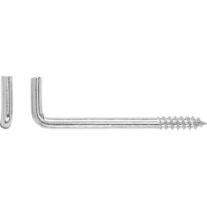 Schraubhaken Gerade Verzinkt Ø 3,8 x 60 mm 4 Stück
