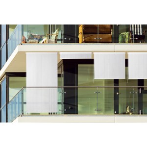 Peddy Shield Sonnenrollo HDPE 140 cm x 240 cm Cremeweiß