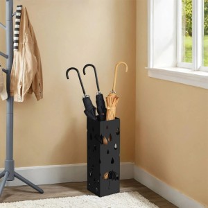 Songmics Regenschirmständer Patsy Metall Schwarz