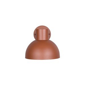 Trio LED-Außenwandleuchte Elbe in Apricot, Retro-Design für Fassade und Terrasse.