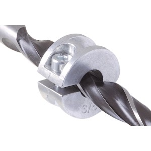 Wolfcraft Tiefenstopp Set, 3-teilig für präzise Bohrtiefenbegrenzung mit Holzbohrern (6, 8, 10 mm).