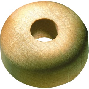 Sanitop-Wingenroth Heizungsrosette aus Buche, 22 mm, für Heizungsrohre.