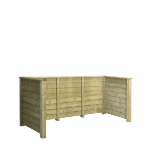 Mülltonnenverkleidung Klink Nadelholz Druckimprägniert 294 cm x 97 cm x 108 cm