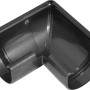Marley Rinnenwinkel RG 100, Außenecke in Anthrazit-Metallic für Dachrinnen.