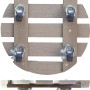 Wagner WPC Pflanzenroller, Ø 29 cm, Taupe, mit Rollen für den einfachen Transport von Pflanzen.