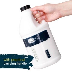 Artina Crylic Acrylfarbe, 2000ml Titanweiß im Kanister mit Tragegriff.