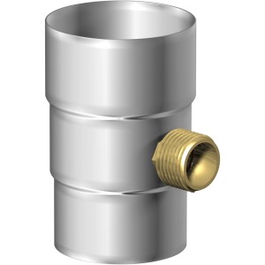 Sarei Regenwassersammler Zink DN 100 für Fallrohre zum Sammeln von Regenwasser.